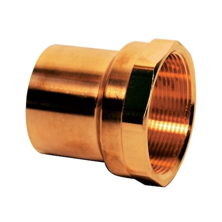 Jones Stephens 1-1/4in. x 1-1/4in. Copper Ftg x FPT Female Fitting Adapter C77168